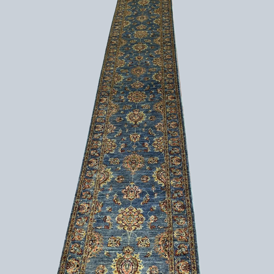 The Blue Lagoon Hand Knotted Ziegler Rug - Arrant Luxury