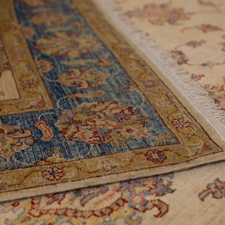 The Cerulean Essence Hand Knotted Ziegler Rug - Arrant Luxury