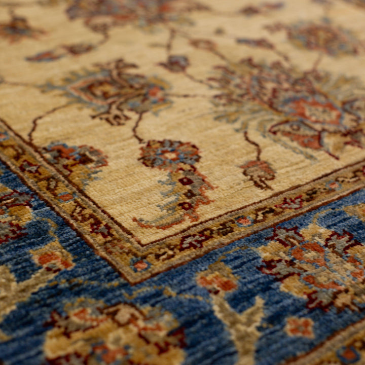 The Cerulean Essence Hand Knotted Ziegler Rug - Arrant Luxury