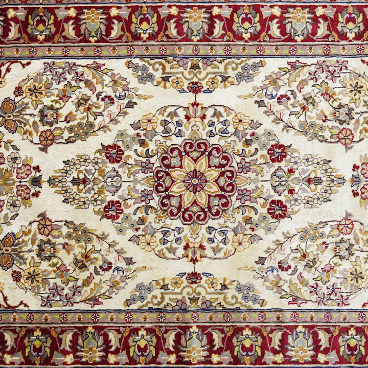 The Crimson Lustre Wool & Silk Rug - Arrant Luxury