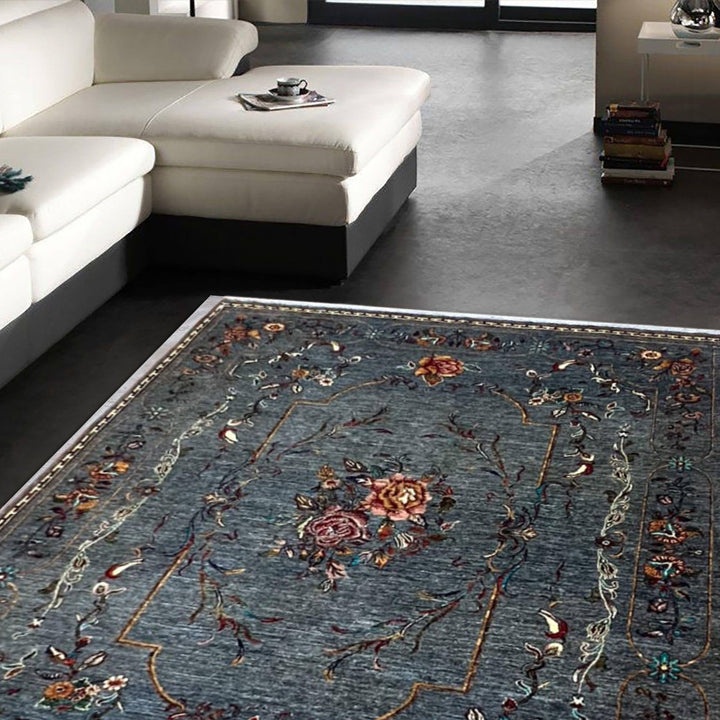 The Onyx Rose Hand Knotted Ziegler Rug - Arrant Luxury